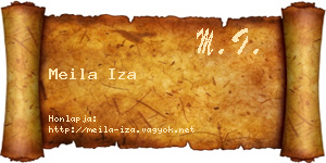 Meila Iza névjegykártya